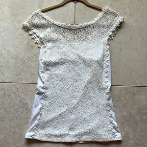 Beautiful Cream Lace Tank Camisole Express Size Medium M